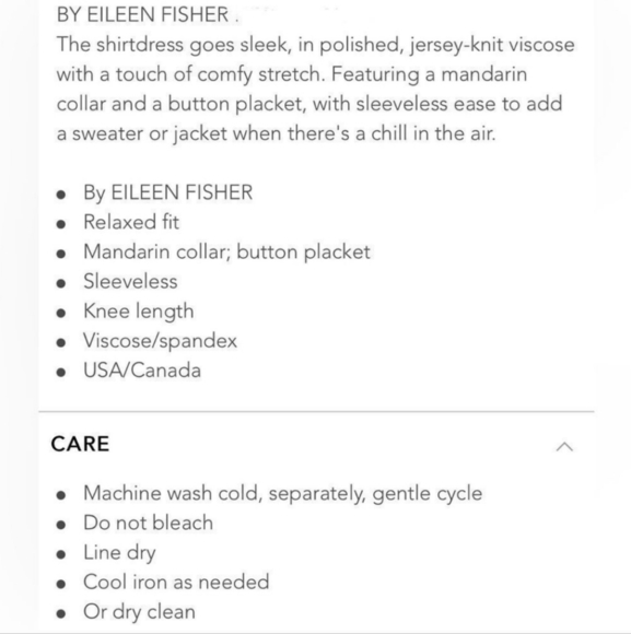 Eileen Fisher Knit Mandarin Collar Dress Size XSMALL Black Oversized Loose - Picture 5 of 8